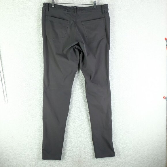 Lululemon Pants Mens 32 Gray Slim Fit ABC Tech Stretch Casual Commuter Golf - Picture 3 of 11